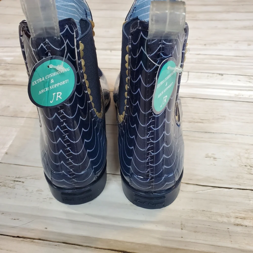 Nwt jack rogers Sallie blue rain boot arch‎ support size 11